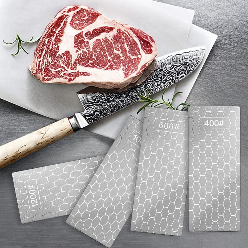 Neuer professioneller Diamant-Messerschärfer 400-1200 # Körnung Schleifstein einstellen und Winkelführung Schleifstein Schleifstein Apex Kantenwerkzeug