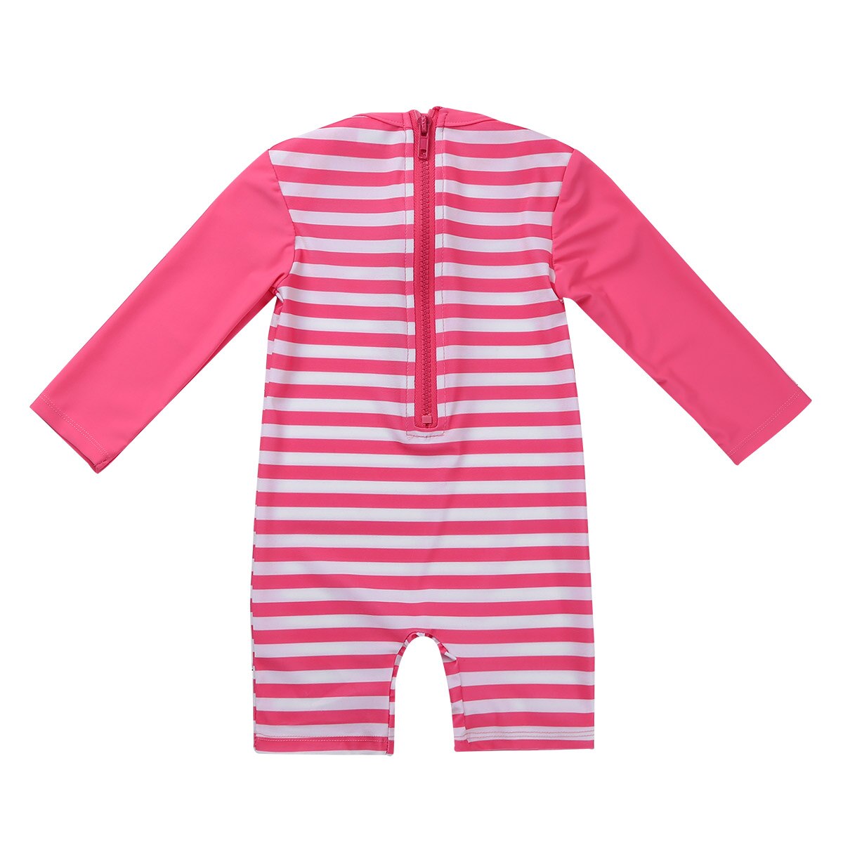 Kids Baby Meisjes Lange Mouwen Badpakken Rash Guards Patroon Gedrukt Gestreepte Badpak Peuter Badmode Voor Meisjes Badpak