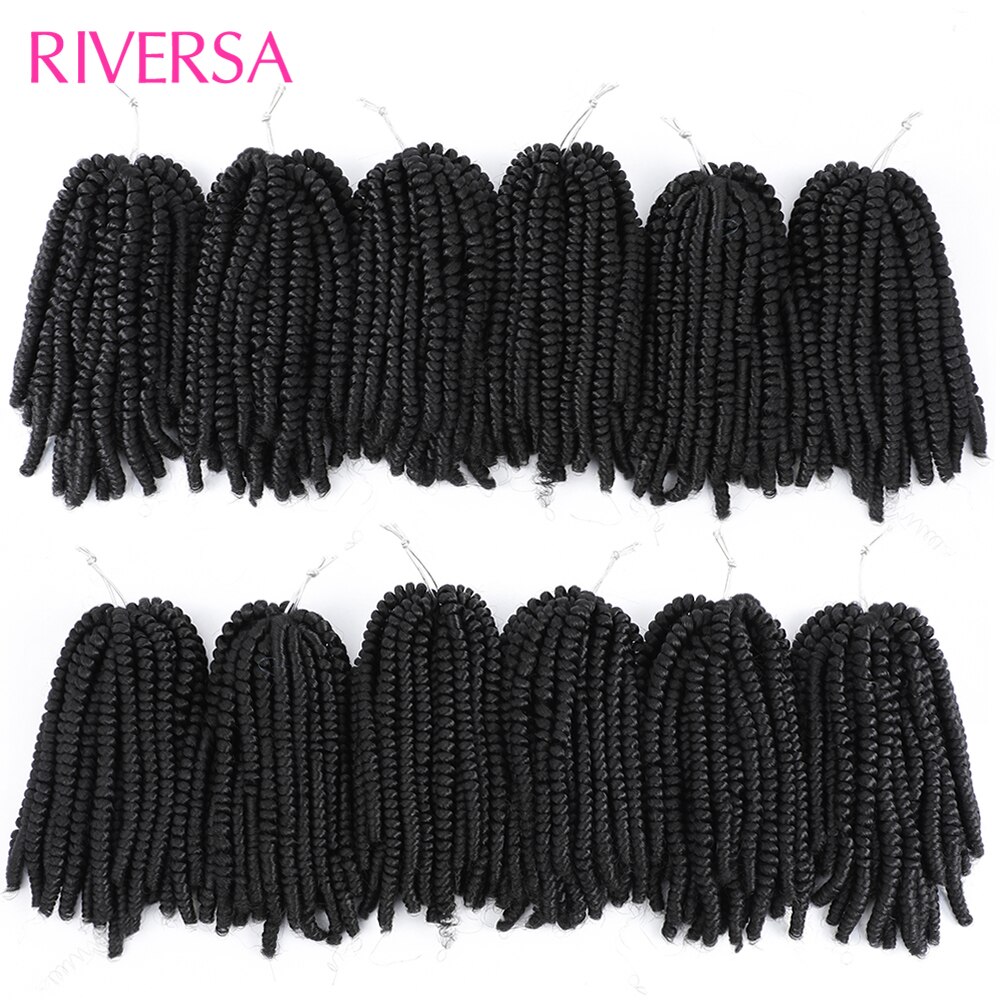 Spring Twist Hair 8Inch 15strands/pack Crochet Braids For Passion Twists Synthetic Spring Curly Crochet Braiding Hair Extensions