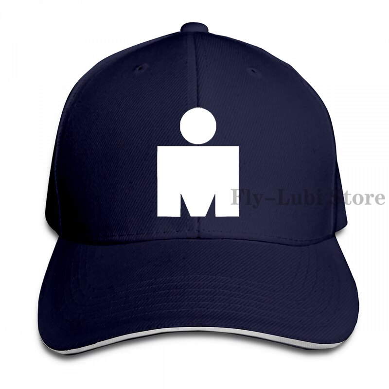 Ironman Symbol Triathlon Baseball cap men women Trucker Hats adjustable cap: 1-Navy