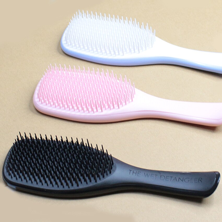 1Pc de mango largo peine Anti-estática peine cepillo de pelo seco mojado masaje peines para peluquería Estilo pelo herramientas