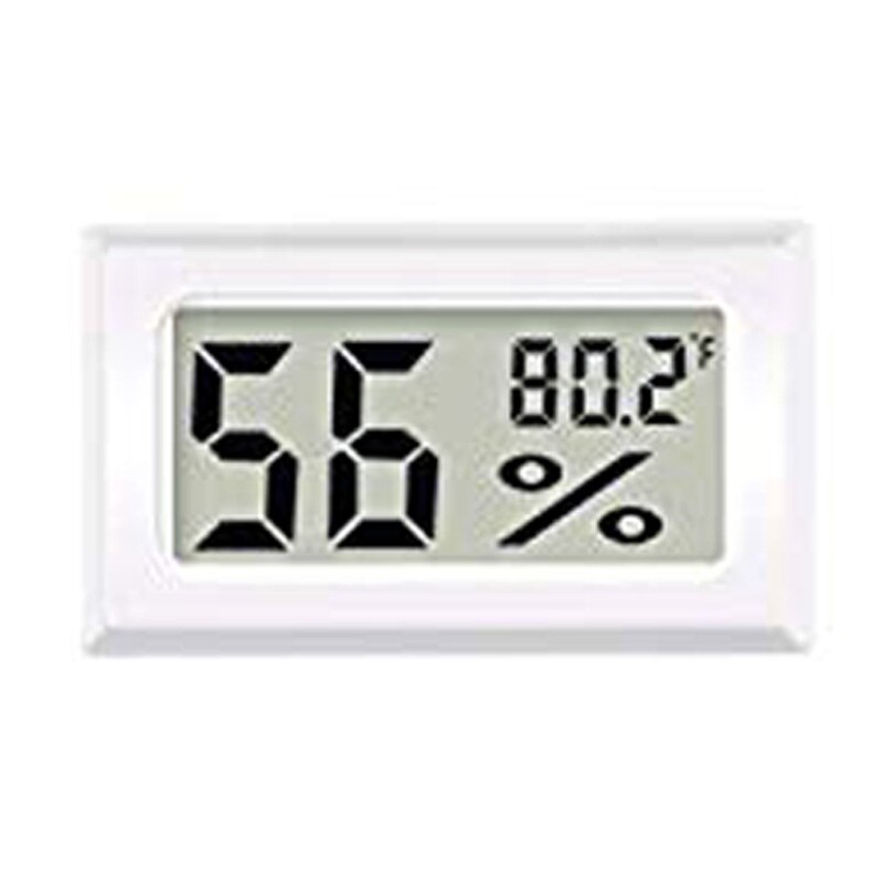 12 Pieces Mini Digital Hygrometer LCD Display Hygrometer Electronic Temperature Humidity Meters Gauge for Indoor Cellar Fridge C