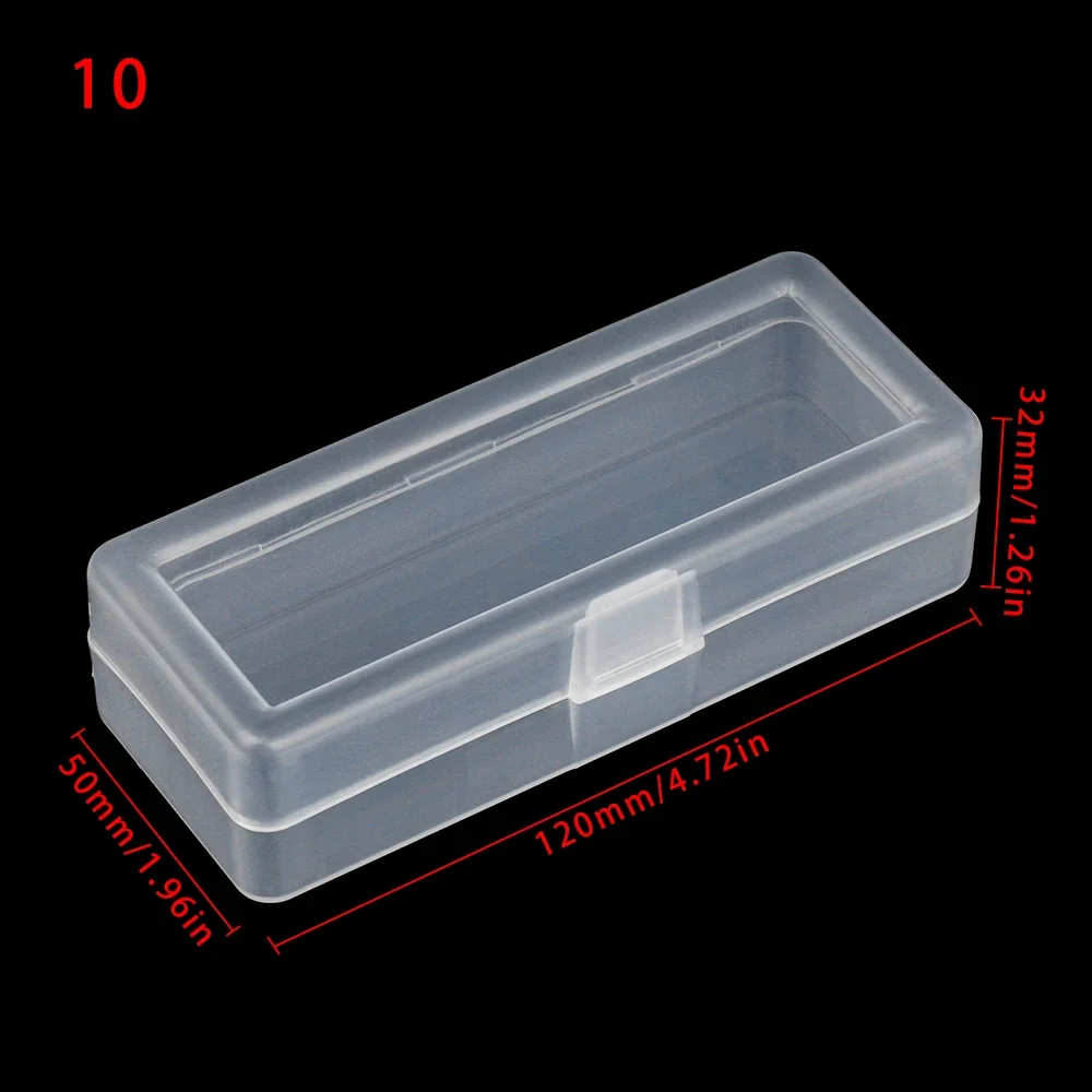 Diy Kleine Vierkante Clear Plastic Opbergdoos Voor Sieraden Diamant Borduurwerk Craft Bead Pil Thuis Opslag Accessoires