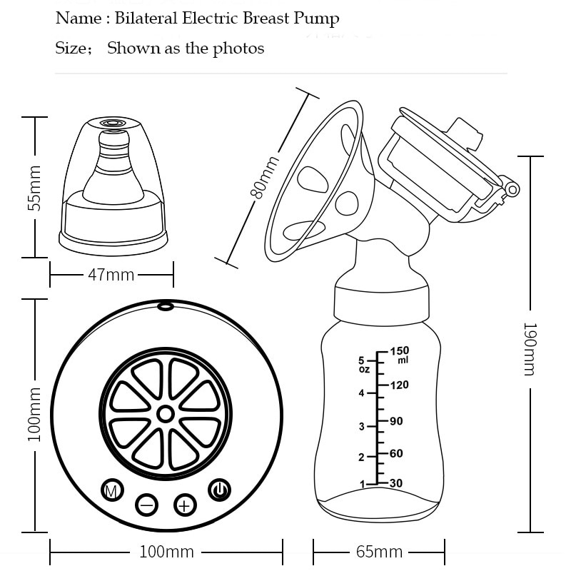 Electric Breast Pump Pumps Puller Suckers Sucker Tire Lait Mothers' Milk Feeding Accessories Humalastor For Office Lady