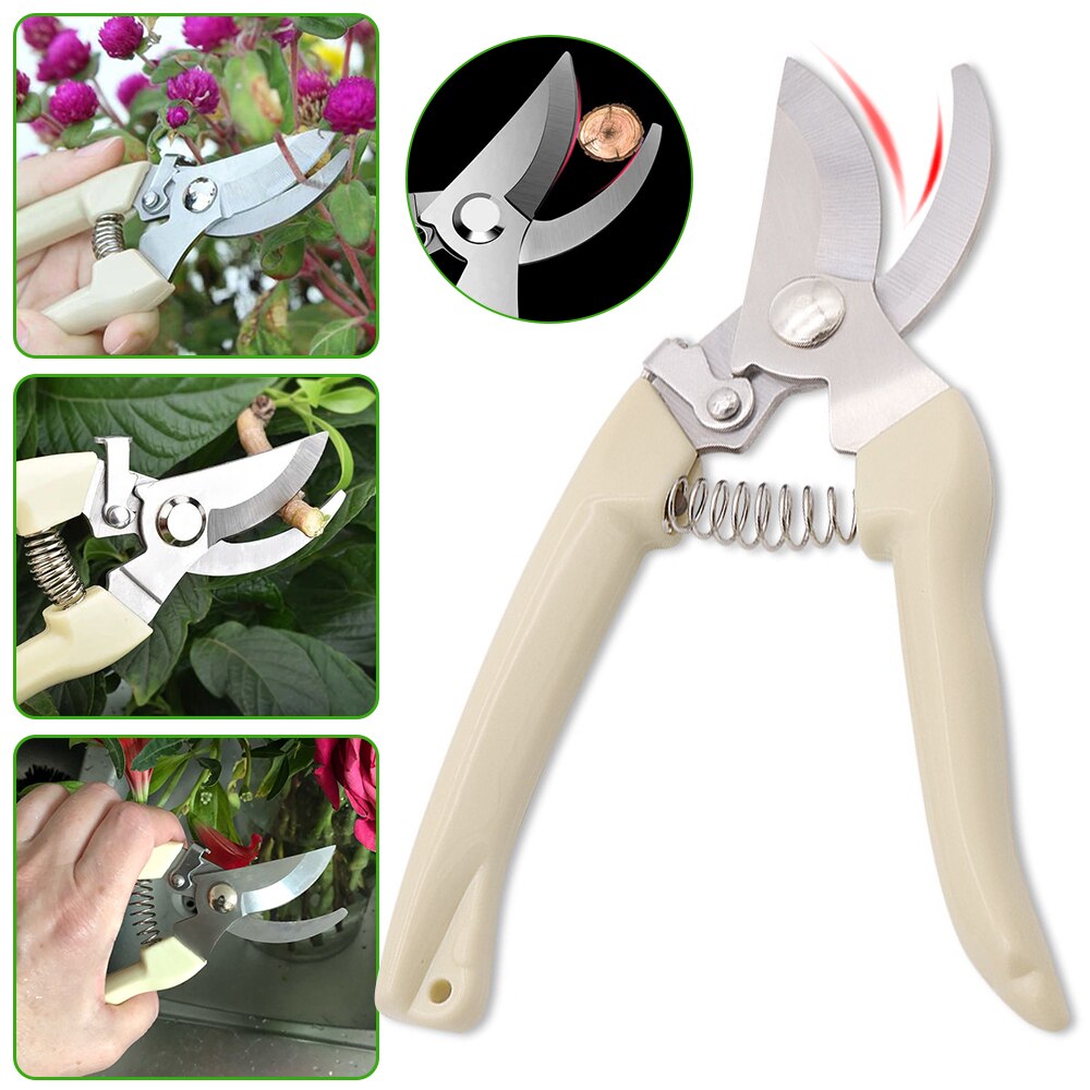 Garden Tools Plant Trim Horticulture Hand Pruner Cut Secateur Shrub Garden Scissor Tool Anvil Branch Shear Orchard Pruning Shear