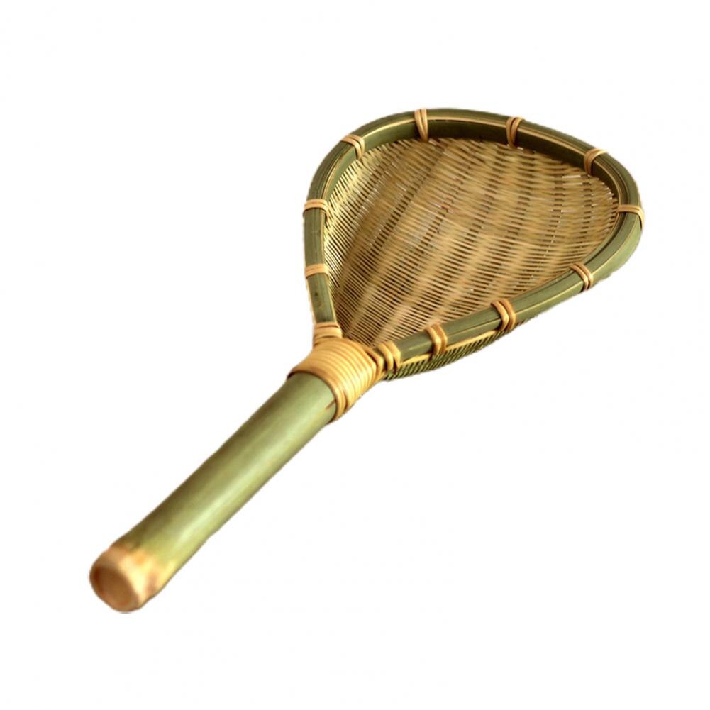 Bamboo Practical Handcrafted Bamboo Colander Spoon Lightweight Cooking Colander Durable for Home: L