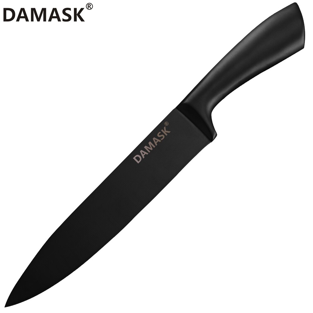 Juego de cuchillos Damasco de acero inoxidable 3cr13, utensilio de cocina para cortar pan, Santoku, Chef, accesorio de cocina: 8 inch Chef