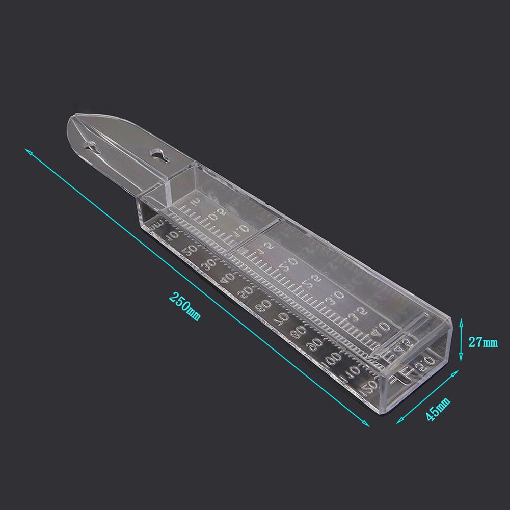 Plastic Rain Gauge Clear Rain Water Meter Measuring Device for Garden Lawn 120ml Plastic Dual Scale Rain Gauge