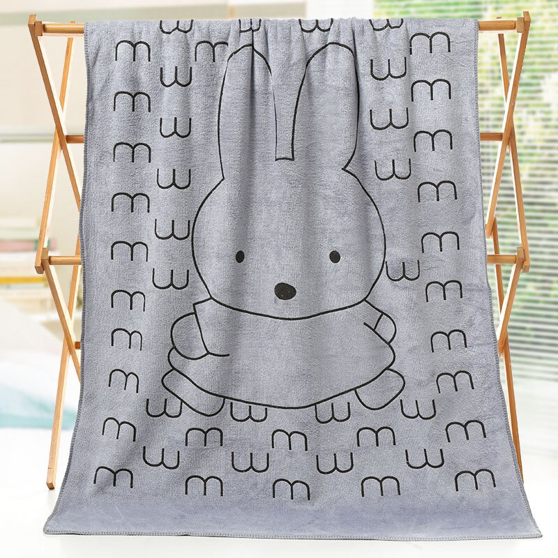 140X70CM Pet Bath Towel Oversized Microfiber Towel Strong Absorbing Water Dog Towels Golden Retriever Teddy General Pet Supplies: 2-Gray
