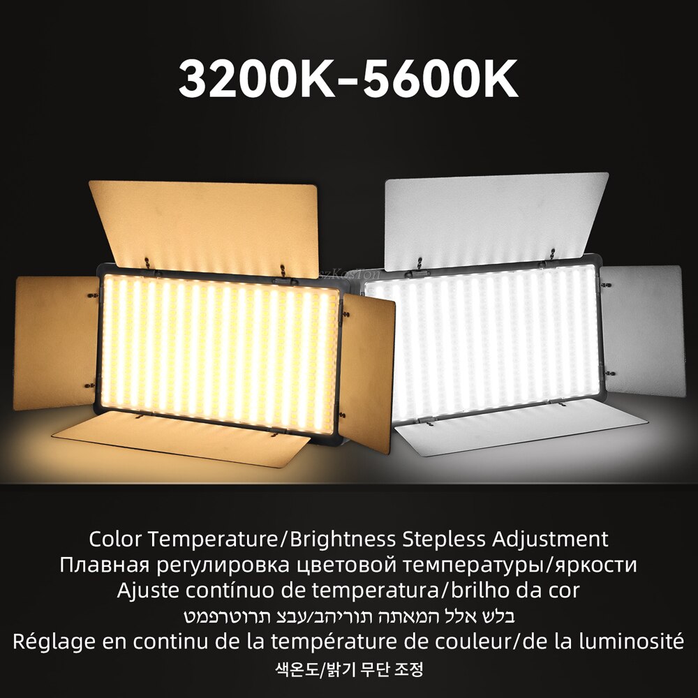 Led Bi-Kleur Photo Studio Light Video Verlichting Opname Fotografie Panel Lamp Met Statief Afstandsbediening Voor Youbute Live streamen