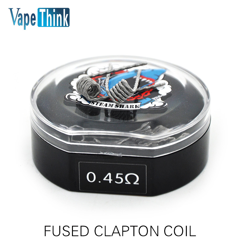 Vapethink Steam Shark Fused Clapton Hive Tiger Quad Twisted Mix Flat Twisted Alien Notch Ni200 Prebuild Coil