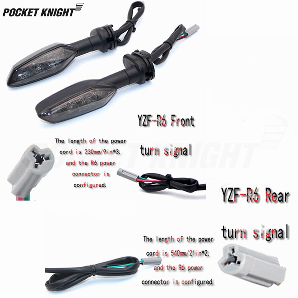Clignotant Led pour Yamaha FZ8 FZ6 N S R FZ1 Fazer XJ6 Diversion/F XJ6N Tdm 900, Accessoires de motos