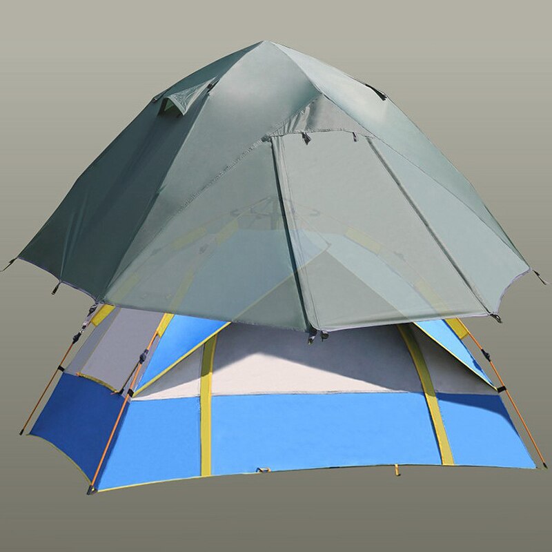 HIKEMAN 3-4 People Automatic Tent Rainproof Cover Waterproof, Windproof, Sunscreen and Warm Outdoor Tent Rain Cover