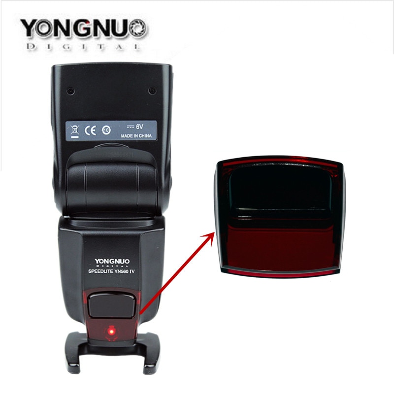 Flash YONGNUO reparación speedlite plástico rojo AF vidrio para YN560 YN560 II YN560 III YN560IV piezas de reparación de lámpara flash