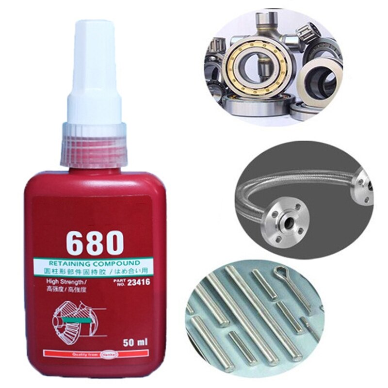 50ml High Strength 680 Anaerobic Adhesive Cylindrical Retaining Adhesive Cylinder Metal Parts Bearing Gear Sealing Glue