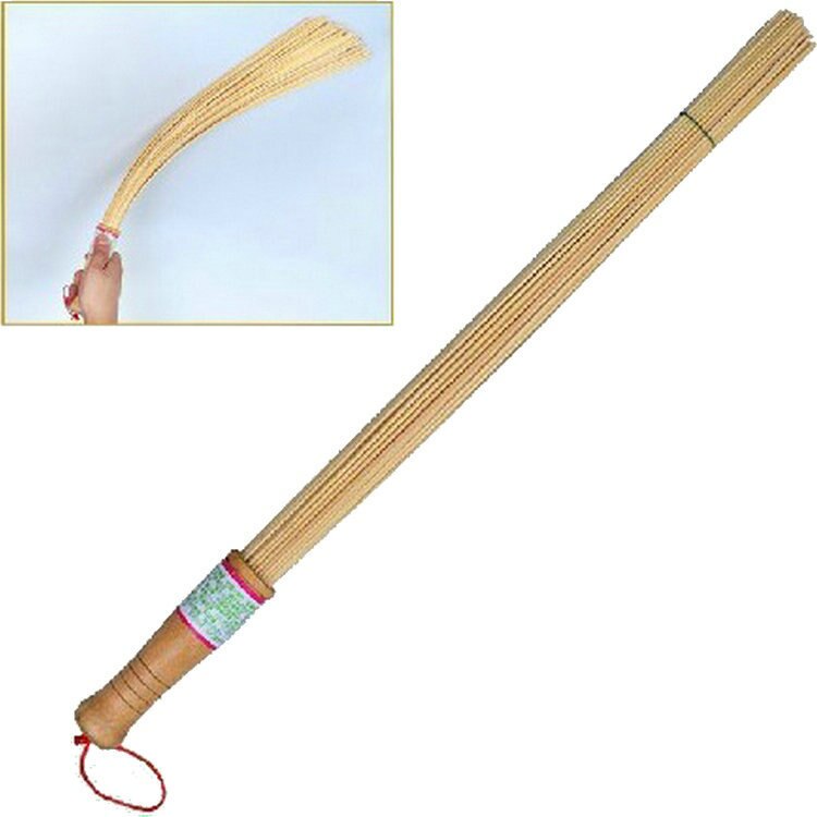 Palitos de bambú Natural para Fitness, masajeador de relajación, martillo, palo de Fitness, mango de madera ambiental, 1 unidad