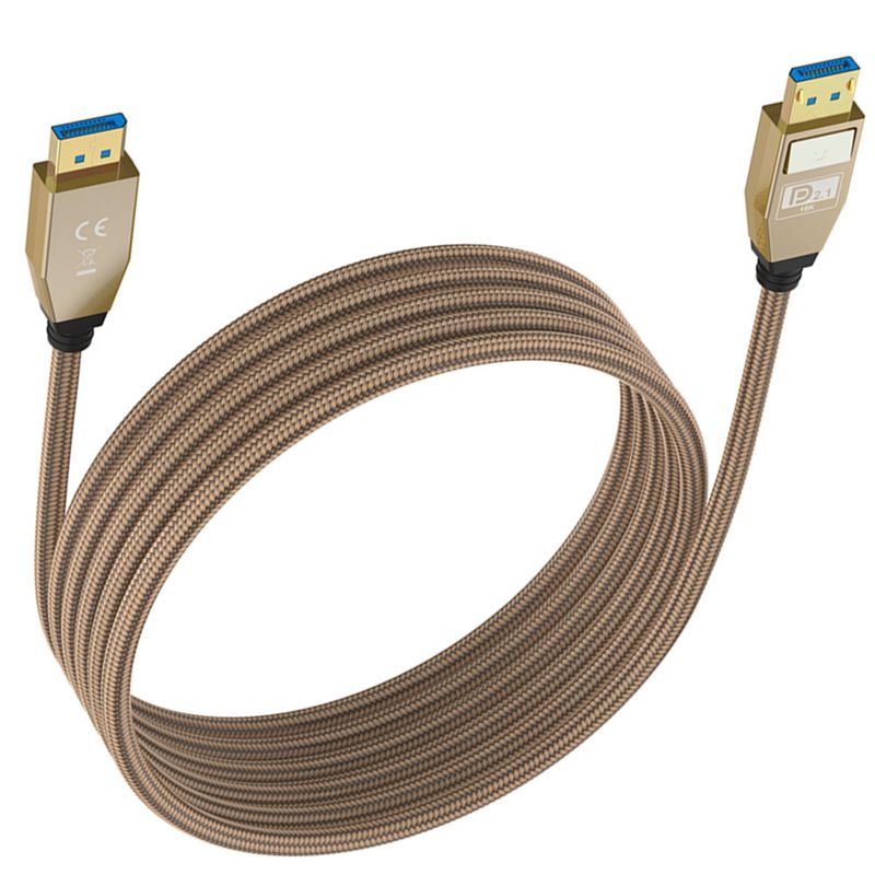 60cm 1m 2m zeskit vesa-certifiering 2.1 version dp hane till hane 80g kabel 16k @ 60hz / 8 k 240hz dp ultra hd silverpläterad tråd