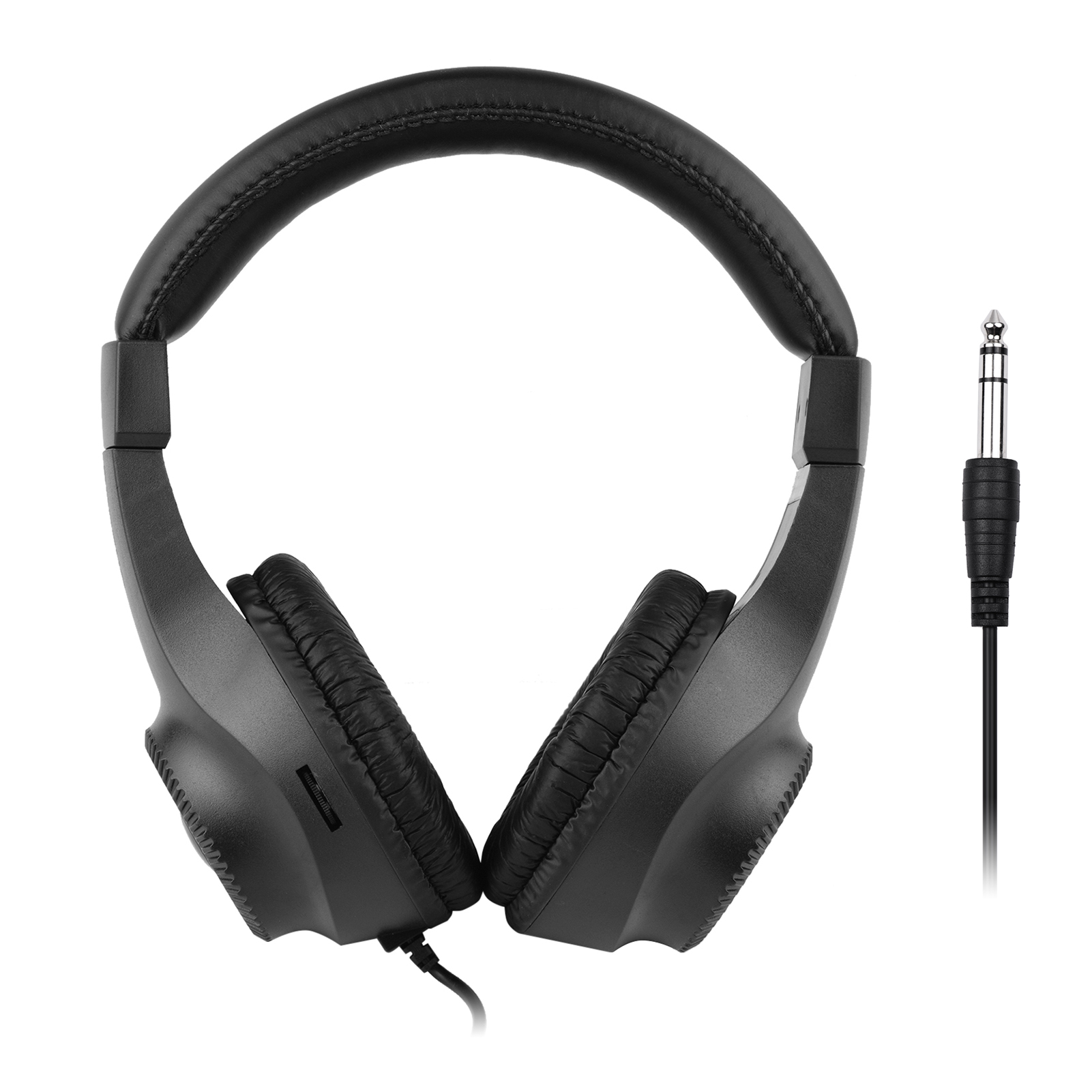 Przewodowe słuchawki stereofoniczne Over-zestaw słuchawkowy ze sterownikiem 50mm 6.5mm wtyczka do wzmacniacz gitarowy fortepian elektryczny mikser Audio