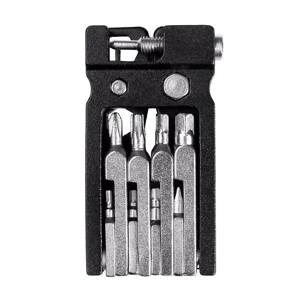Repair Tools Bicycle Kit Hex Spoke Cycling Screwdrivers Tool Tyre Lever Allen Wrench MTB Mountain Bike Multitool Cycling tools: 20in1black