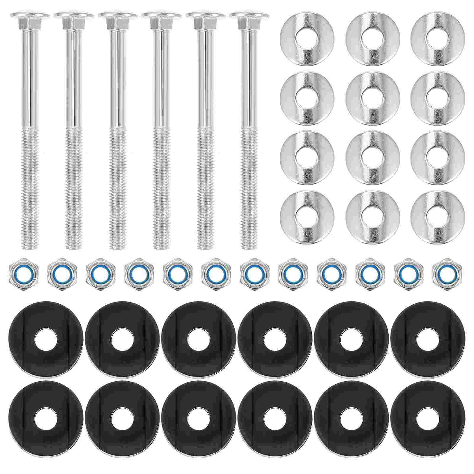 12Pcs Trampoline Screws Iron Screws Trampoline Replacement Parts Fixing Tools: Default Title