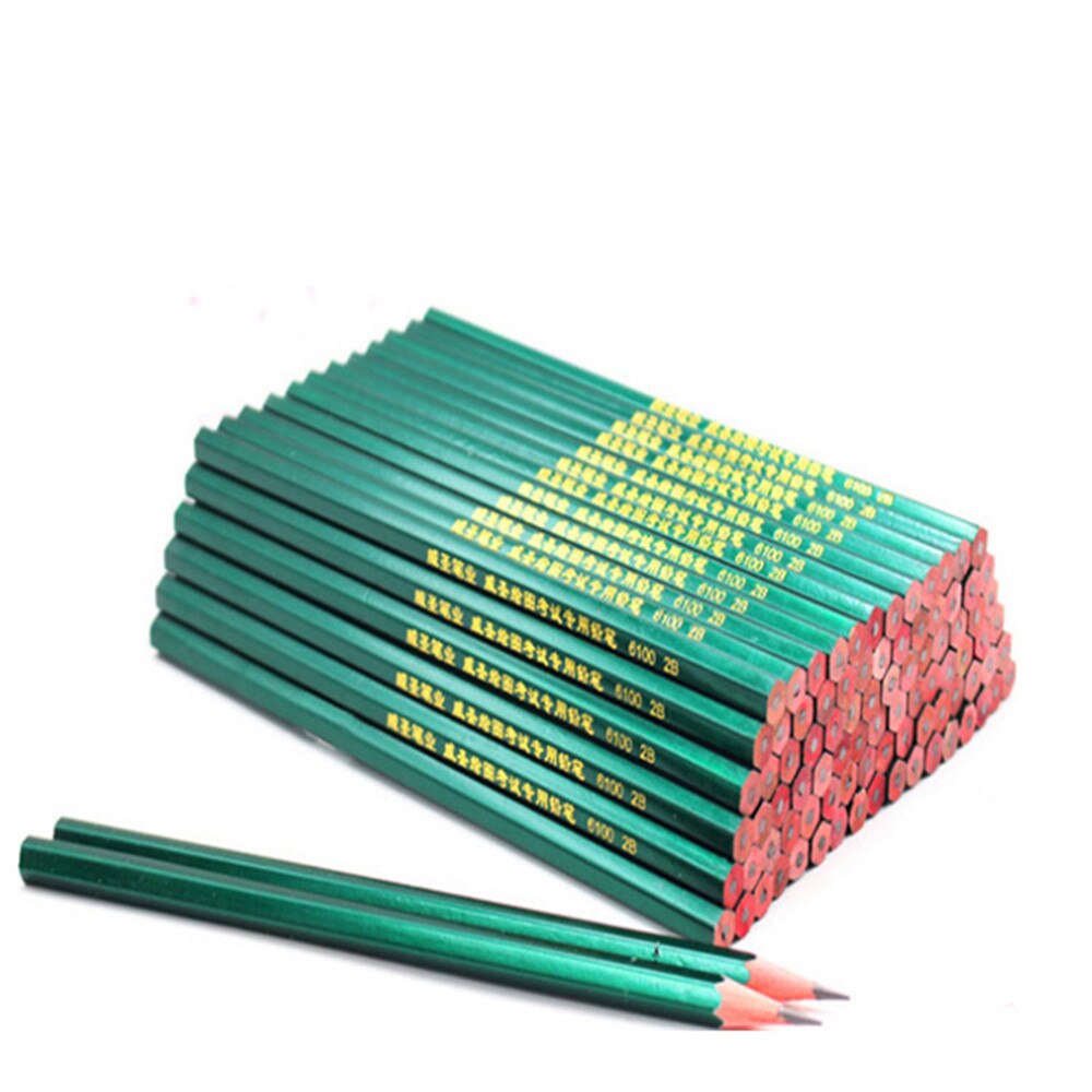 10 Stks/set Hout 2B Potlood Studenten Gebruik Schrijven Zeshoekige Speciale Schets Kinderen Tekening Potlood Art Briefpapier Kantoor School
