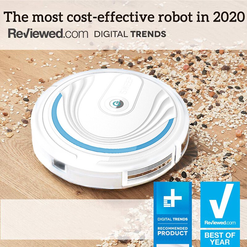 Smart Sweeping Robot Strong Suction Household Rechargeable Wireless Ultra-thin Vacuum Cleaner Robot HFing: Default Title
