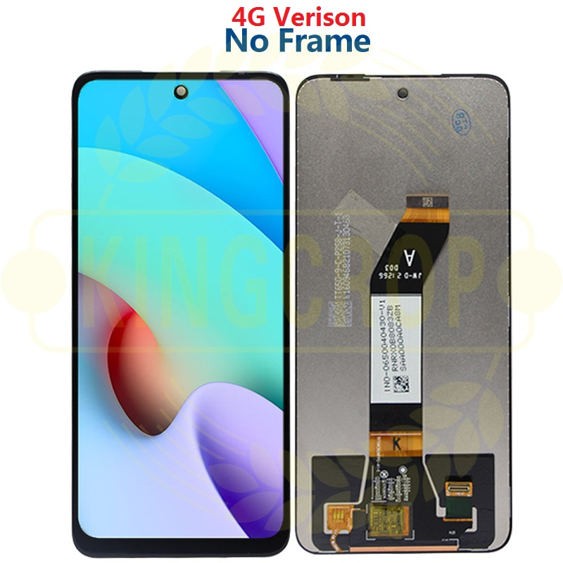 Pantalla LCD original de 6,5 pulgadas para móvil, digitalizador de Panel táctil para Xiaomi Redmi Note 11, 4G, con marco Note11: Black No Frame 4G