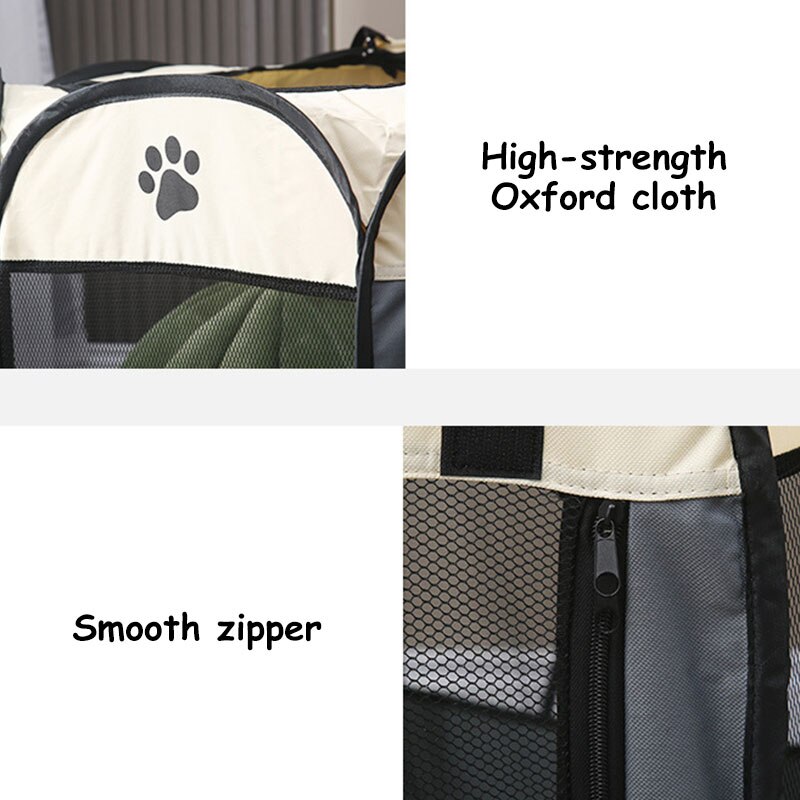 Portable Outdoor Kennels Fences Foldable Dog Tent House Breathable Pet Playpen Cat Large Dog Cage Room Big Dogs House