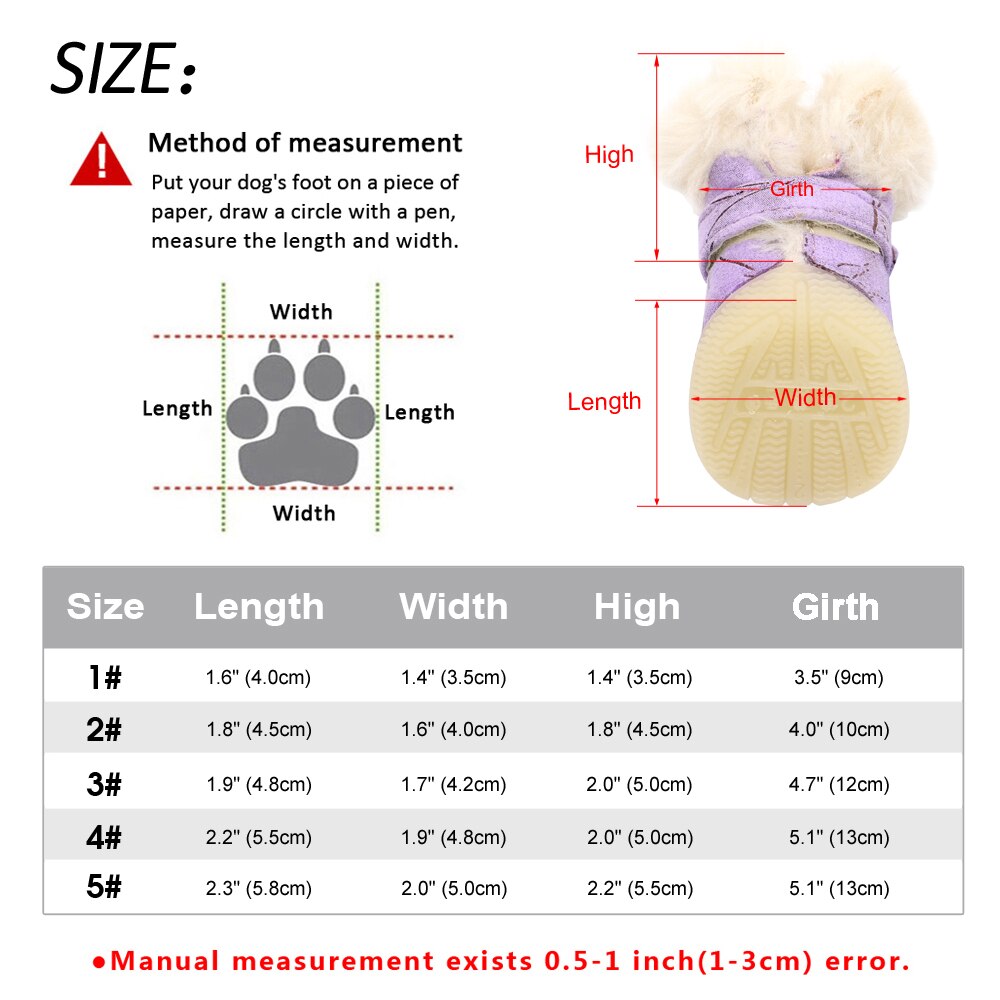 4 sztuk buty dla psa wodoodporne zimowe buty dla psa skarpetki antypoślizgowe Puppy Cat deszcz butki na śnieg obuwie dla małe pieski chihuahua