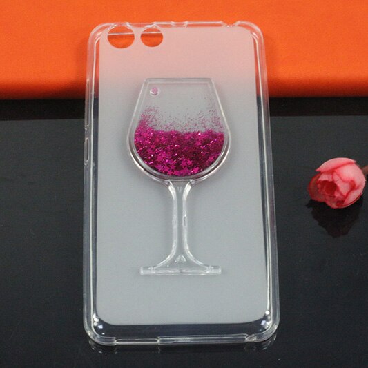 Para prestigio muze d3 caso glitter líquido macio tpu casos de telefone para prestigio muze d3 psp3530 duo 3530 e3 psp3531 f3 psp3532: Rose Red