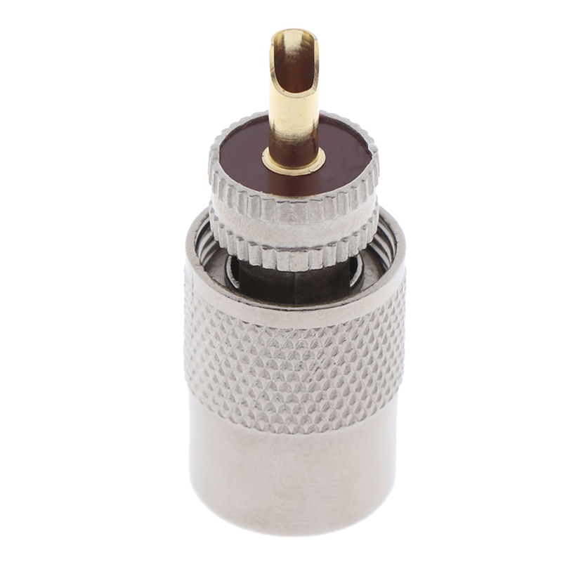 1Pc Geschraubt Kupplung Stecker RF UHF koaxial männlichen PL259 Stecker crimpen RG8U RG58-3