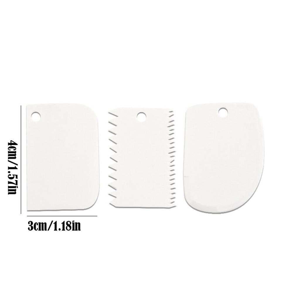 Baking Tools Cake Decorating Table Round Flat Plastic Cake Turntable Cake Turntable Spatula / Turntable: 3pcs spatula