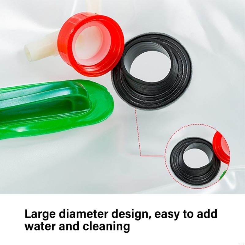 R6FE faltbarer Wassereimer mit Wasserhahn, Reise-Wasserbeutel für draussen-Camping, Angeln