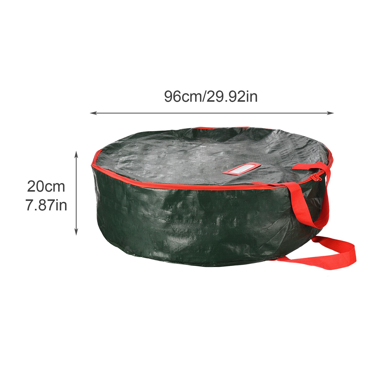 Foldable Round Christmas Wreath Oxford Cloth Storage Bag Durable Handles Easy To Carry Home Storage: 4