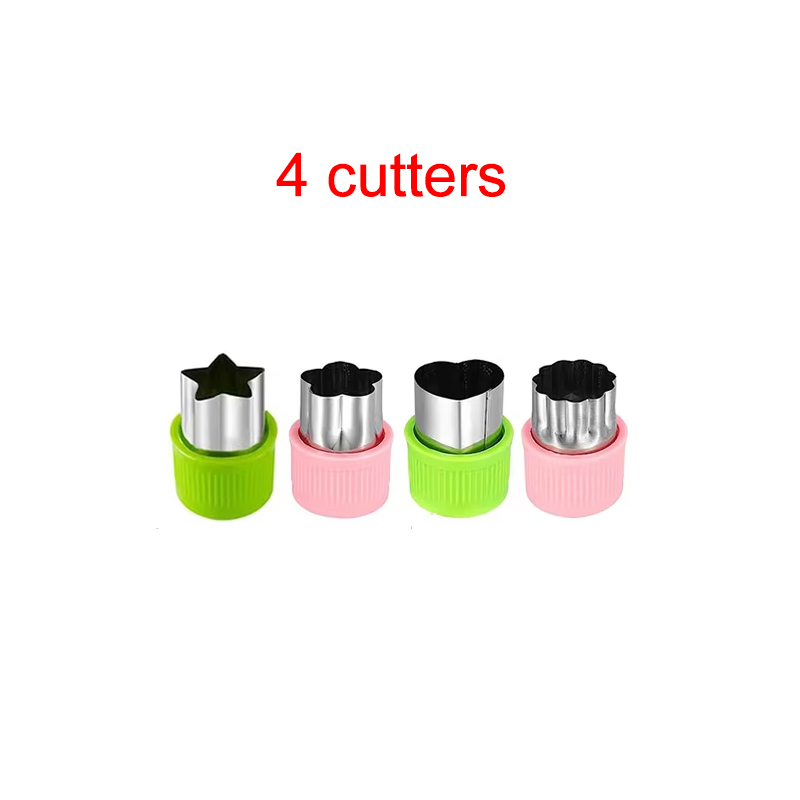 Cute Mini Food Picks Children Animal Toddler Cartoon Snack Cake Dessert Food Fruit Forks With Cutter Silicone Lunch Box Dividers: Yellow