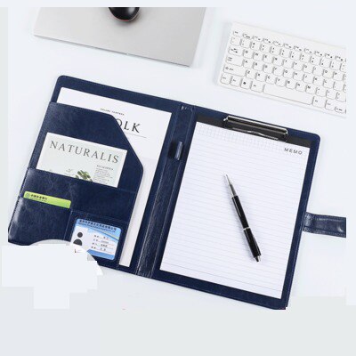 Vergadering Bestandsmap Multifunctionele Manager Map A4 Zakelijke Informatie Boek Lederen Map Schrijfblok Pad Schoolbenodigdheden
