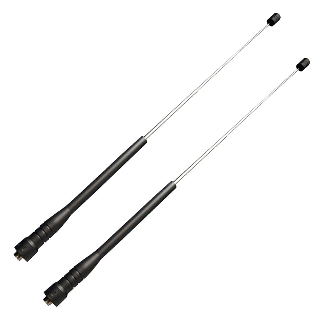 2pcs SMA-Female Extendable VHF / UHF (144 / 430Mhz) Radio Antennas for