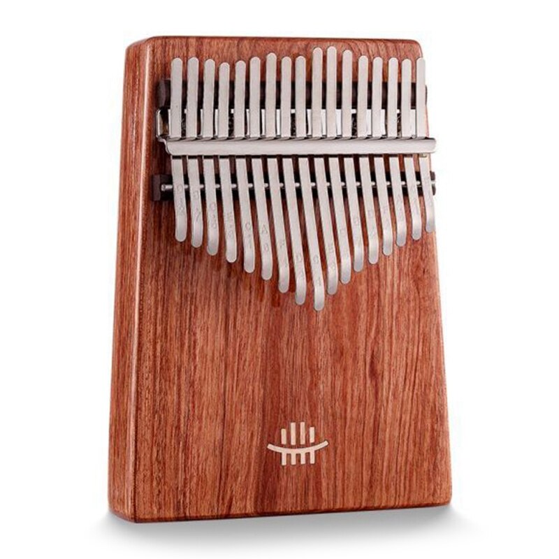 Hluru Kalimba Instrument Duim Piano Zambian Guibourtia Kalimba Mbira Muziekinstrument: Walnut Color