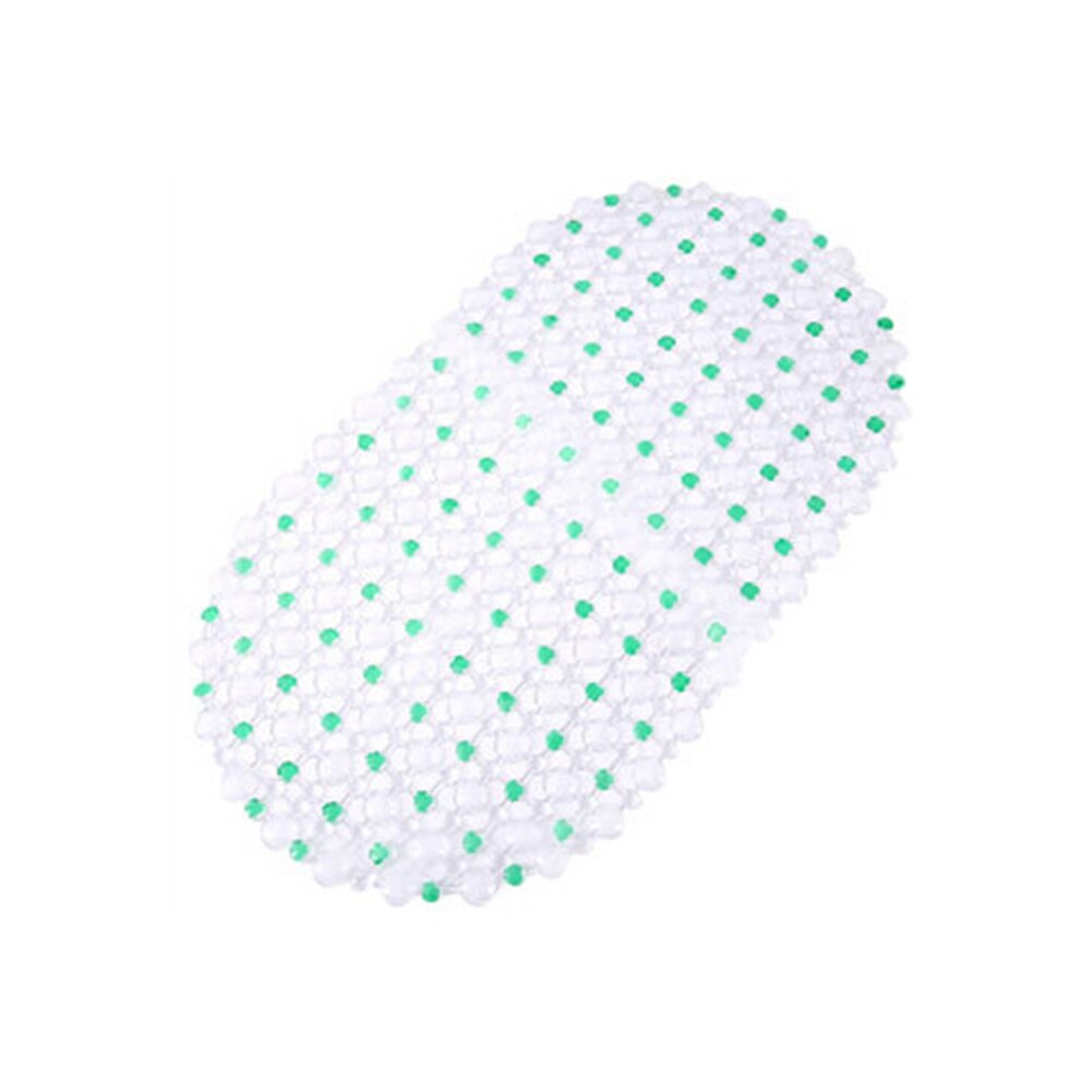 65x36cm Shower Bath Tub Clear Bubble Mat Safety Anti-slip PVC Floor Rug Carpet Bathroom Mat Set bathroom accessories household: Green