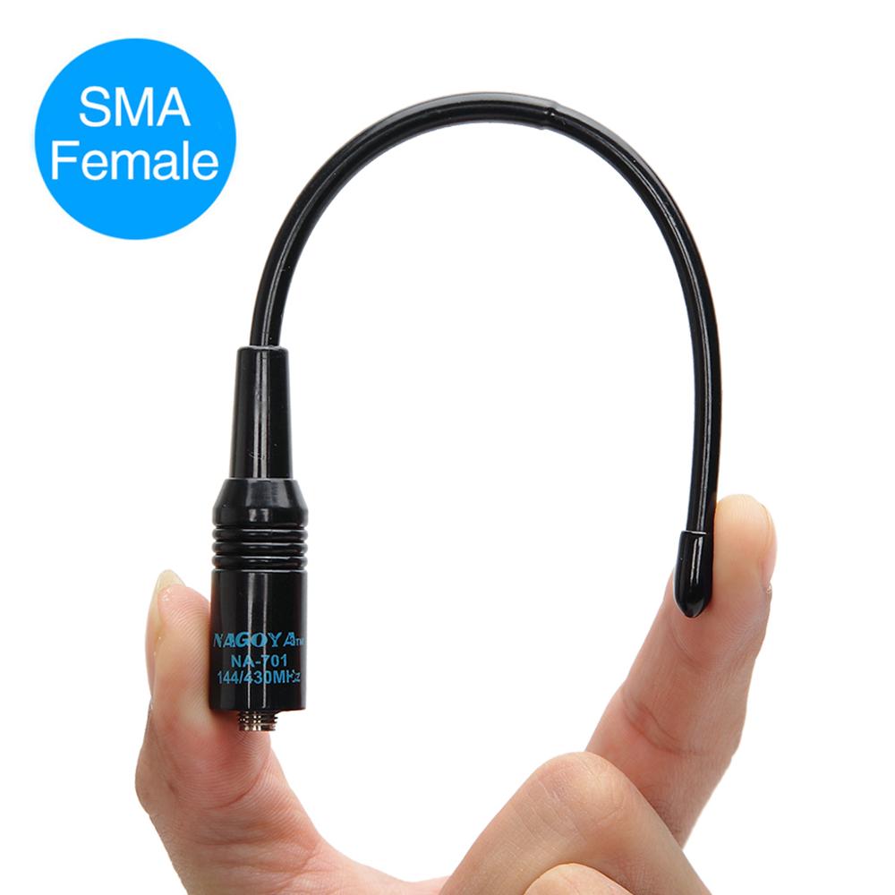 Nagoya NA-701 SMA-hembra de doble banda de mano Flexible antena para baofeng UV-5R/82 BF-888S UV-B3 más Walkie Talkie Wouxun