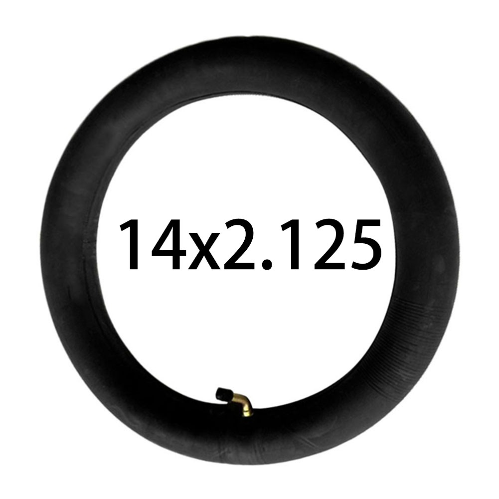 Tillbehör innerslang slang elcykel för elcykel del delar 1 pc cykling 14 x 2.125 reservdelar 14 x 2.50 160g svart 20g