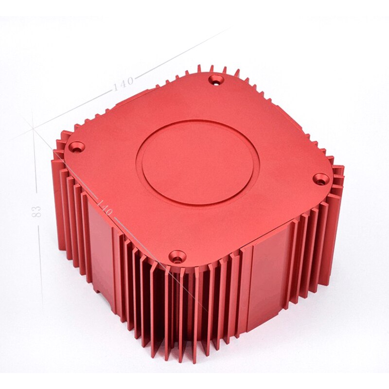 Alle Aluminium transformator abdeckung sterben externe größe 140*140*83mm verrotten metall Metall Schild abdeckung 200W 300W 500W ringkern transformator