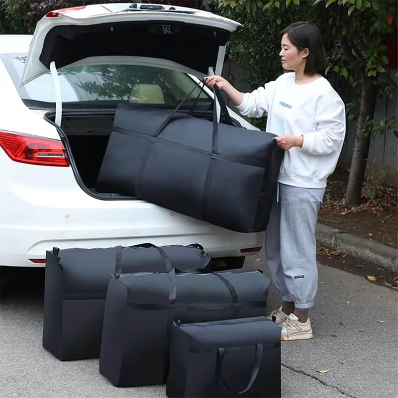 Extra grote waterdichte bewegende bagagetassen Wasboodschappentas Opvouwbare bagage-reistas Quilt-organizer met grote capaciteit