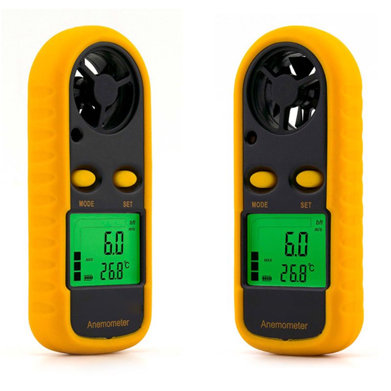 Digital Anemometer 0-30m/s Wind Speed Meter Temperature Tester Anemometro Gauge