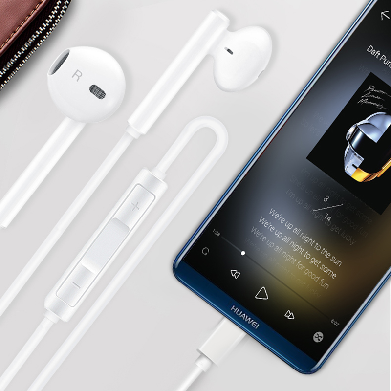 For HUAWEI Pura 70 UItra Type C Earphone CM33 With Microphone Volume Control For Mate 70 40 50 Pro X3 P50 40 30 60 Pro Nova 11