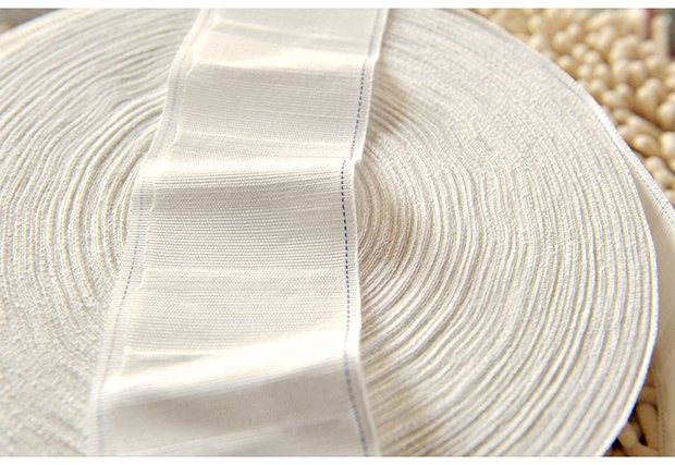 1 stücke Haken top Vorhang Multifunktions Band Vorhänge Kopf Ziehen Plissee Band Stange Header 4 Haken/m Weiß band Vorhang Zubehör