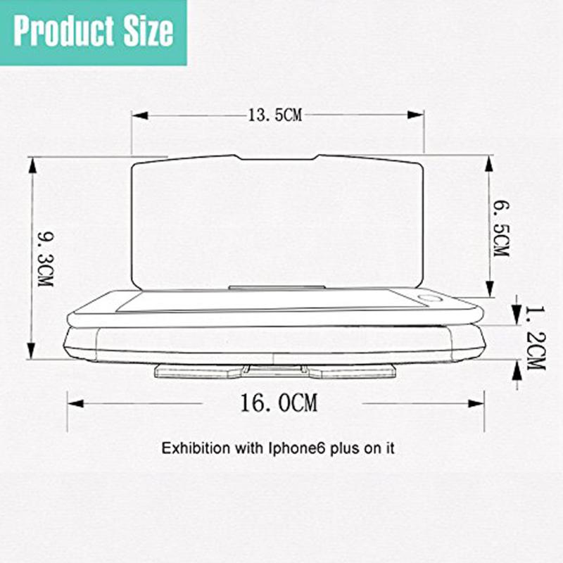 1Pcs Car GPS Navigation Bracket Universal Car HUD Head Up Display Speed Warning For Smart Mobile Phone Car Stand Folding Holder
