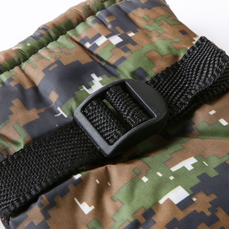 Waterdichte thermische handschoenen voor heren in de winter, dikke pluche voering, camouflageprint, antislip handpalm, verstelbare sneeuwski-wanten