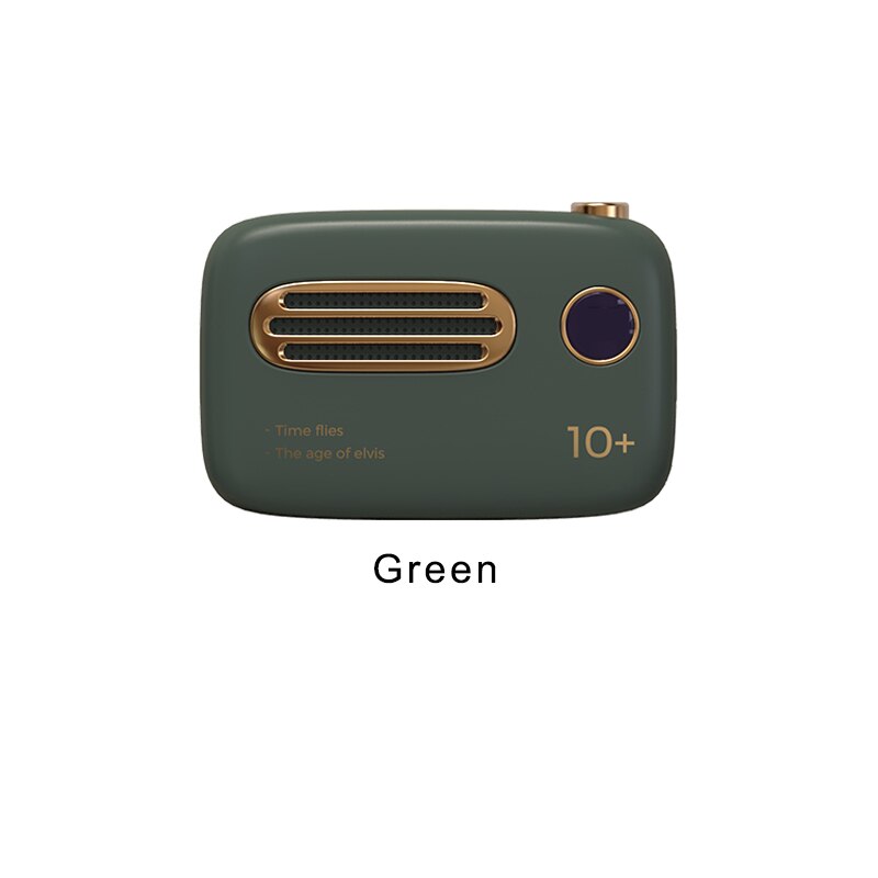 Liberfeel Maoxin mini power bank digitale display power bank 10000mah power bank leuke radio vorm dual Input dual output externe batterij: Green