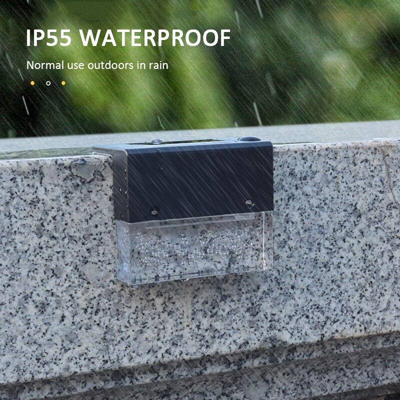 Solar Lamp Outdoor Binnenplaats Huishouden Outdoor Tuin Decoratie Led Kleurrijke Landschap Trap Stap Verlichting